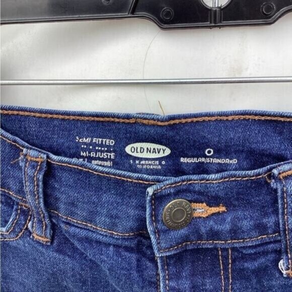 Grandpa mob wife clean girl office fairy core Old Navy SZ 0 Cuffed Jean Shorts - Picture 2 of 4